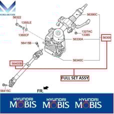 mobis column assy-steering hyundai veloster 2011-18